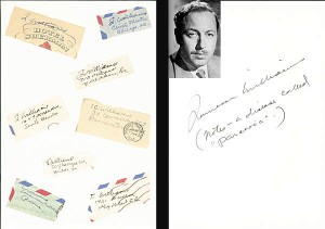 Tennesse Williams' Letters to Donald Windham - SOLD